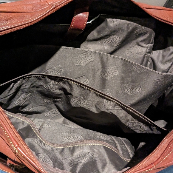 Canyon Outback leather carry on/briefcase - Picture 4 of 9